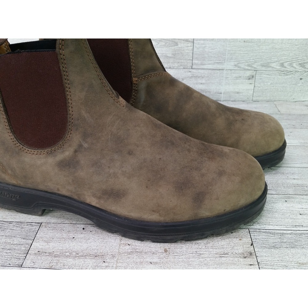 Blundstone 585 Men's Rustic Brown Leather Chelsea Boots 10 AU 11 US Ecco Insole - Picture 2 of 16